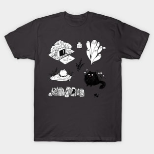 Creepy cute halloween stickers pack T-Shirt